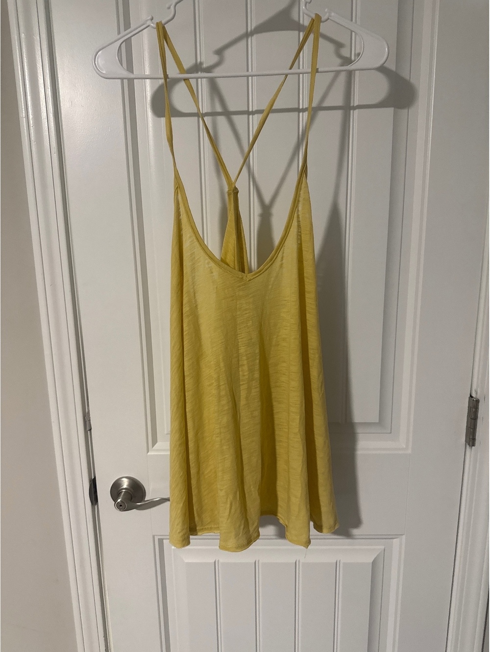 We The Free Yellow Sleeveless Tank Top Large